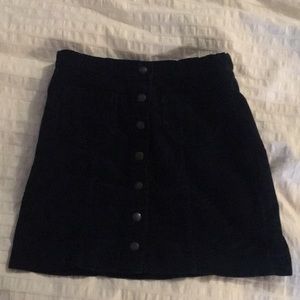 Brandy Melville navy corduroy skirt
